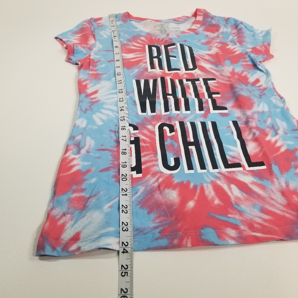 ✌️ Red White & Chill Tie Dye Top size Medium - Picture 4 of 4